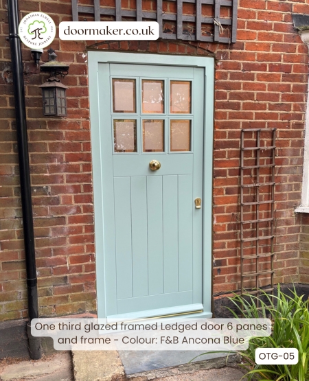 hardwood painted door ancona blue