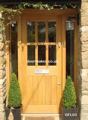 oak doors 6 pane fl