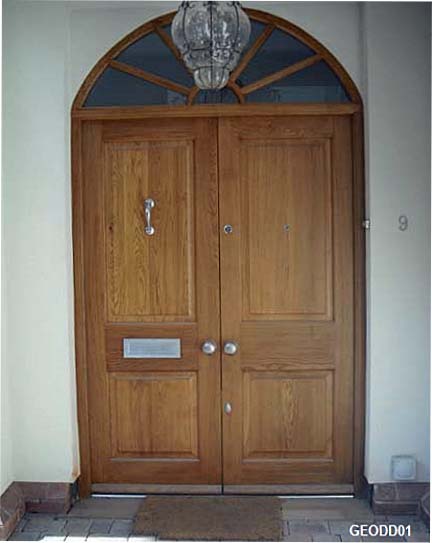 georgian double doors arched fanlight