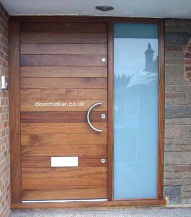 oak door contemporary door and frame sidelight